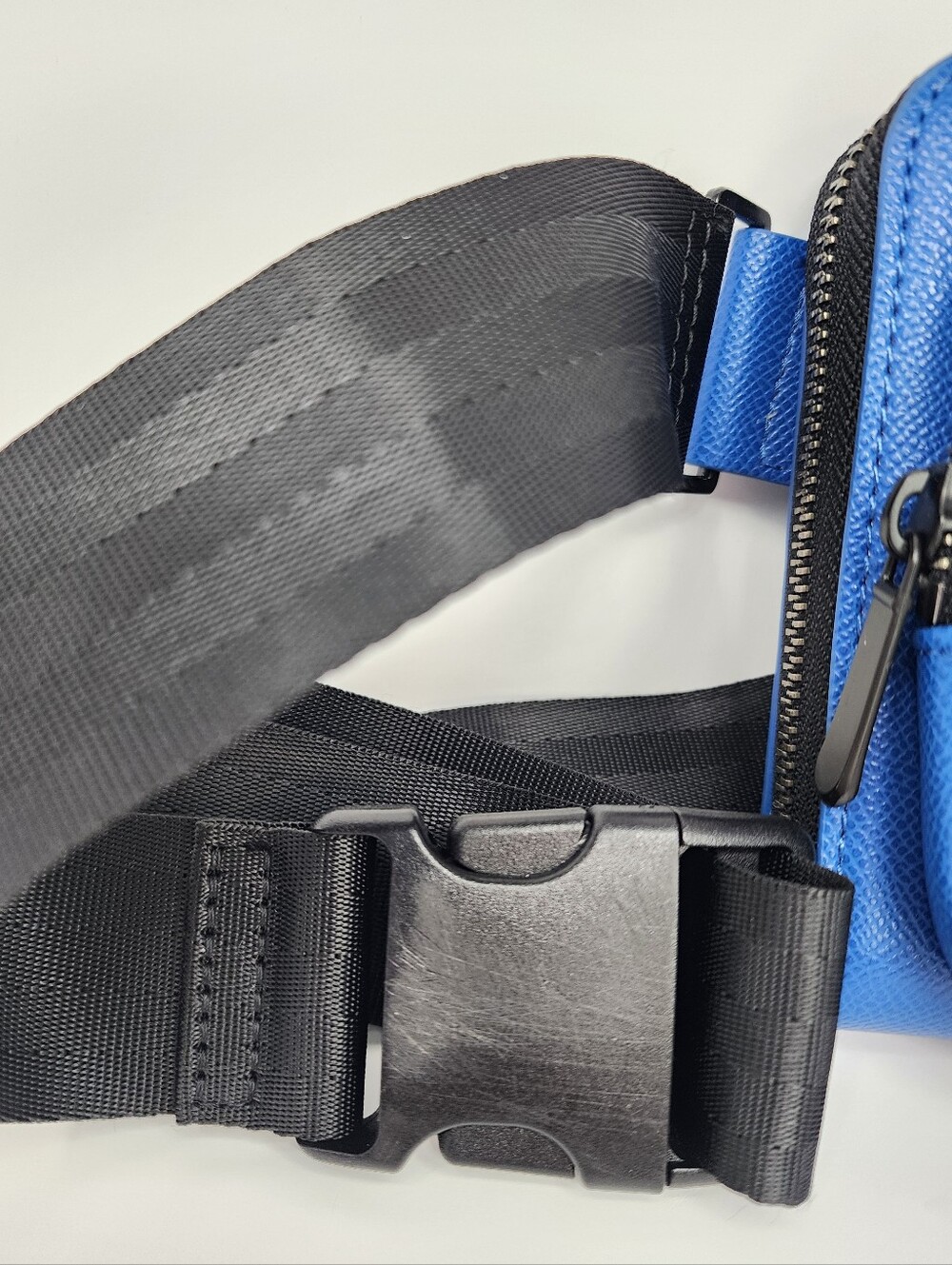 Rifbar Blue Double Zipper Crossbody Belt Bag - Picture 5 of 6
